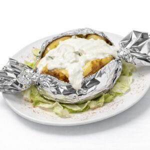 folienkartoffel mit tzatziki